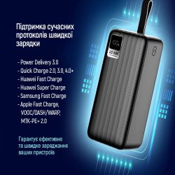    ColorWay Digital Display 30000mAh Black (CW-PB300LPC5BK-PDD) -  10