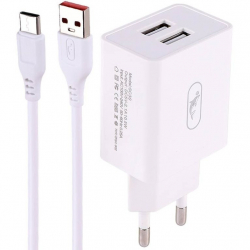   SkyDolphin SC30T (2USB, 2.1A) White (SDMZP-000113) +  Type-C -  2