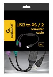  USB - / 2PS/2, 30  Cablexpert UAPS12-BK -  3