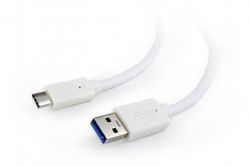  USB 3.0 A-/C-, 1.0 ,  Cablexpert CCP-USB3-AMCM-1M-W -  2