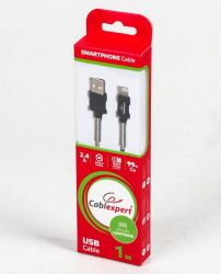  USB 2.0 -/Lightning, 1.0 , , 2.4  Cablexpert CCPB-L-USB-06BK -  3