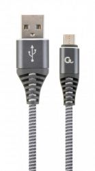  micro USB 2.0 A-/Micro B-, , 2.1  Cablexpert CC-USB2B-AMmBM-1M-WB2 -  1