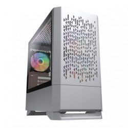  , 2*3.5"+6*2.5", 3*120- ARGB  , mATX/mini-ITX,   Cougar MG140 AIR RGB (White)