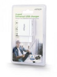   USB 2.1 A,  EnerGenie EG-U2C2A-03-W -  2