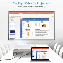  USB-C  HDMI, 4K 60 , 1.8  Choetech CH0021-BK -  8