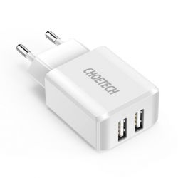   , 2 USB, 5V/2A Choetech C0030EU-WH