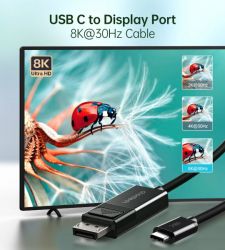   USB-C  DisplayPort, 8K 30 , 1,8  Choetech XCP-1803-BK -  5