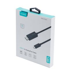   USB-C  DisplayPort, 8K 30 , 1,8  Choetech XCP-1803-BK -  9