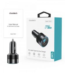   , 3 , 130, QC3.0+PD (30+100),  Choetech TC0011-BK -  5