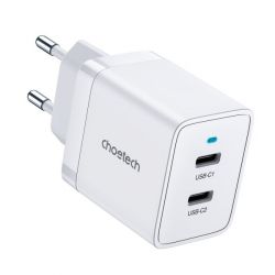   , 2 USB-C, 40, PD Choetech Q5006-EU-WH -  2