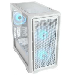   2*160 mm ARGB Fan Pre-installed, Type C x 1, USB3.0 x2, Audio x 1 Cougar MX600 Mini RGB White -  2