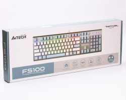   , RGB , USB, FS Switches,  A4Tech FS100 (Icy Blue) -  10