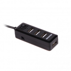  USB 2.0 Type-A  4 , 5V1A   , ,  Maxxter HU2A-4P-AC-03 -  2