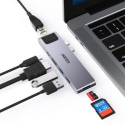   USB-C 7--1 (HDMI/LAN//USB-A/USB-C),  MacBook Pro/Air,  Choetech HUB-M24 -  4