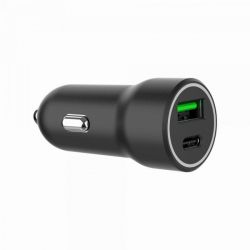   , 1xUSB-A (18W QC3.0)+ 1xUSB-C (20W PD),  Gembird TA-UC-A2PDQC20-CAR-01