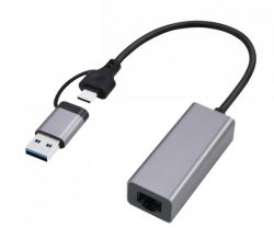   2,5 /, USB type-A / type-C ( ),  Cablexpert A-USB3AC-LAN2G-01