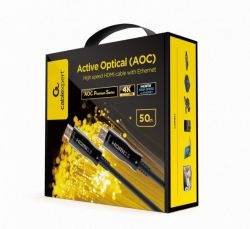   (AOC) HDMI V.2.0, 4 60,  , 50  Cablexpert CCBP-HDMI-AOC-50M-02 -  2