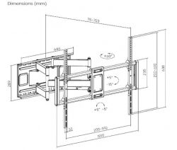     60 - 120 ( 120 ) Gembird WM-120ST-01 -  3