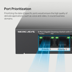  8-      7   Mercusys, MS108GP MS108GP -  7