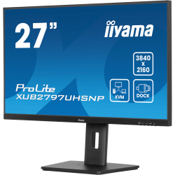 IIYAMA 27" 16:9 IPS  , 38402160, 1  (MPRT),   1xHDMI 2.0/1xDP 1.4/1xDP out/1xUSB C (PD  96 ) XUB2797UHSNP-B1 -  3