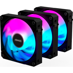 GIGABYTE    3x120mm RGB Lighting 600~2 000 RPM 8.2~29dBA 4-Pin PWM Black   GP-ECFAN1203