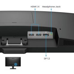 BENQ 23,8" 16:9 IPS  , 19201080, 100 , 5   (GtG), VESA MediaSync, 2xHDMI 1.4/1xDP 1.2, SP (2 GW2490E BLACK -  5