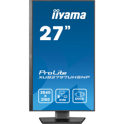 IIYAMA 27" 16:9 IPS  , 38402160, 1  (MPRT),   1xHDMI 2.0/1xDP 1.4/1xDP out/1xUSB C (PD  96 ) XUB2797UHSNP-B1 -  7