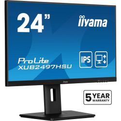 IIYAMA 23.8" 16:9 IPS  , 19201080, 1  (MPRT),  100 , Adaptive Sync, 1xHDMI 1.4/1xDP 1.2/2xUSB  XUB2497HSU-B2 -  3