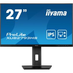 IIYAMA 27" 16:9 IPS  , 19201080, 1  (MPRT), 3 00  /2, 100 , Adaptive Sync, 1xHDMI 1.4/1xDP  XUB2793HS-B7