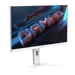 GIGABYTE i i 27"SS IPS 180Hz 1ms QHD (2560 x 14 40) 2xHDMI(2.0) 1xDP(1.4)KVM USB 3.2 Type-C White M27QA ICE Gaming Monitor -  2