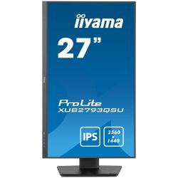 IIYAMA 27" 16:9 IPS  , 25601440, 1  (MPRT), 1 00 , Adaptive Sync, 1xHDMI/1xDP/2xUSB 3.2, SP 2 XUB2793QSU-B7 -  2