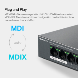  8-      7   Mercusys, MS108GP MS108GP -  8