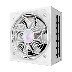 GIGABYTE   1000W, 80 Pluse Platinum, PCIe Gen 5 .1, Fully modular, Smart fan 120mm, White GP-AE1000PM PG5 ICE