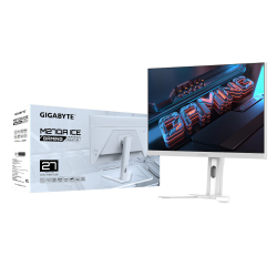 GIGABYTE i i 27"SS IPS 180Hz 1ms QHD (2560 x 14 40) 2xHDMI(2.0) 1xDP(1.4)KVM USB 3.2 Type-C White M27QA ICE Gaming Monitor -  4