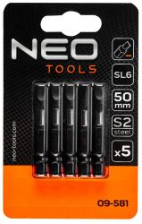   Neo Tools, 5., 1/4", SL6  50,  S2 09-581 -  2