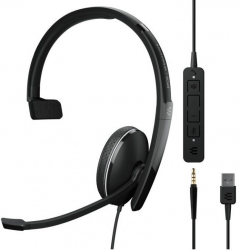    On-Ear EPOS ADAPT 135T USB II, 3.5/USB, ,  Microsoft Teams, 1.8,  1000900