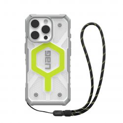 UAG +  iPhone 16 Pro, Pathfinder Clear Magsafe, Active Neon Lanyard 1144641BV01