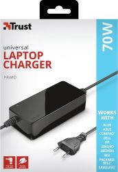   Trust Primo 70W-19V Universal Laptop Charger BLACK 22141_TRUST -  5