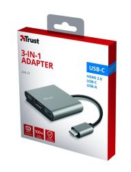 Trust Dalyx 3-in-1 Multiport USB-C Adapter ALUMINIUM 23772_TRUST -  13