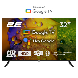 2E  32" LED HD 60Hz Smart Google TV Black 2E-32A07KH