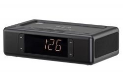  - 2E SmartClock Wireless Charging, Alarm Clock, Bluetooth, FM, USB, AUX Black 2E-AS01QIBK -  2