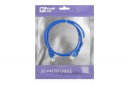 2E Cat 5e, UTP, RJ45, 26AWG ,7/0.16 Cu, 1.00 m, PVC, Blue 2E-PC5ECOP-100BL -  3