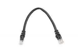 - 2E Cat 6,UTP,RJ45, 26AWG ,7/0.16 Cu, 0.20 m, PVC,Black 2E-PC6COP-020BK -  2