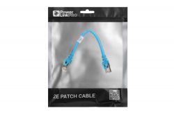 2E Cat 6, S-FTP .   , RJ45, 42 27AWG, 7/0.14 Cu, 0.20 m, PVC, Blue 2E-PC6SFTPCOP-020BL -  3