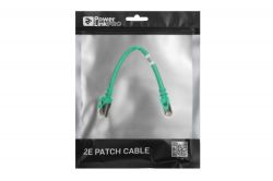 - 2E Cat 6,S-FTP   ,RJ45, 42 27AWG ,7/0.14 Cu, 0.20 m,PVC, Green 2E-PC6SFTPCOP-020GRN -  3