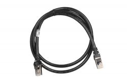 - 2E Cat 6,S-FTP   ,RJ45, 42 27AWG ,7/0.14 Cu, 1.00 m, PVC,Black 2E-PC6SFTPCOP-100BK -  2