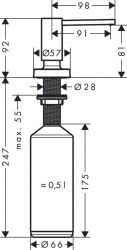 Hansgrohe     A51, 500,  40448000 -  7