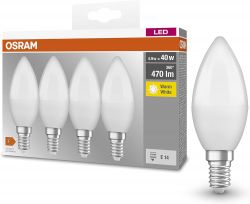   4 OSRAM LED E14 4.9 4000 470 B40 4058075819474 -  2