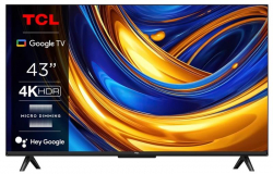  43" TCL LED 4K 60Hz Smart Google TV Titan 43P69B -  1