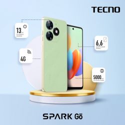 TECNO  Spark Go 2024 (BG6) 6.56" 3/64, 2SIM, 5000, Magic Skin Green 4894947010576 -  2